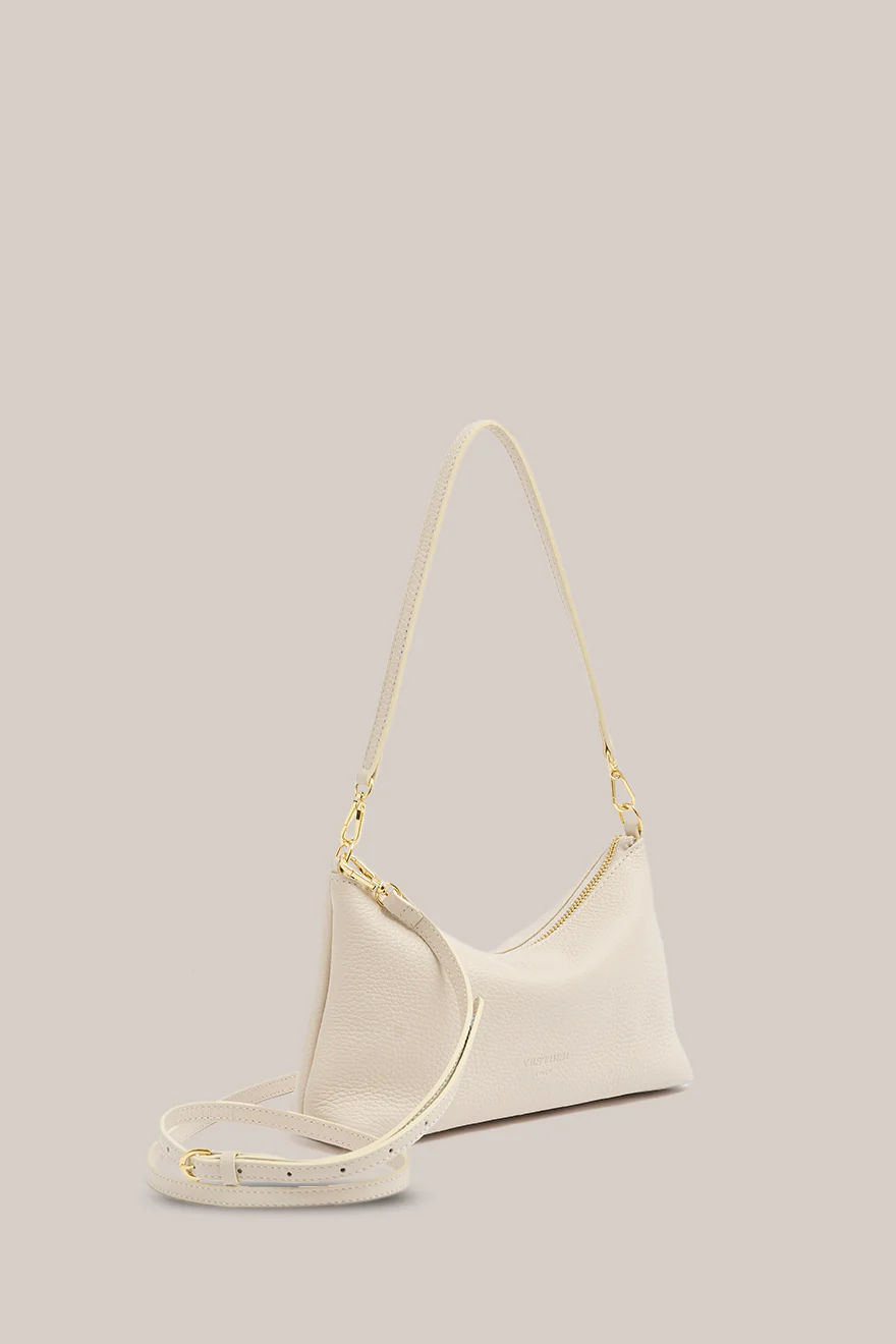 Ashley Ivory Leather Crossbody Bag - Image 4