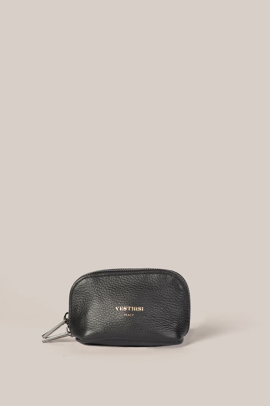 Leather Black Cosmetic Pouch Duo - Image 3