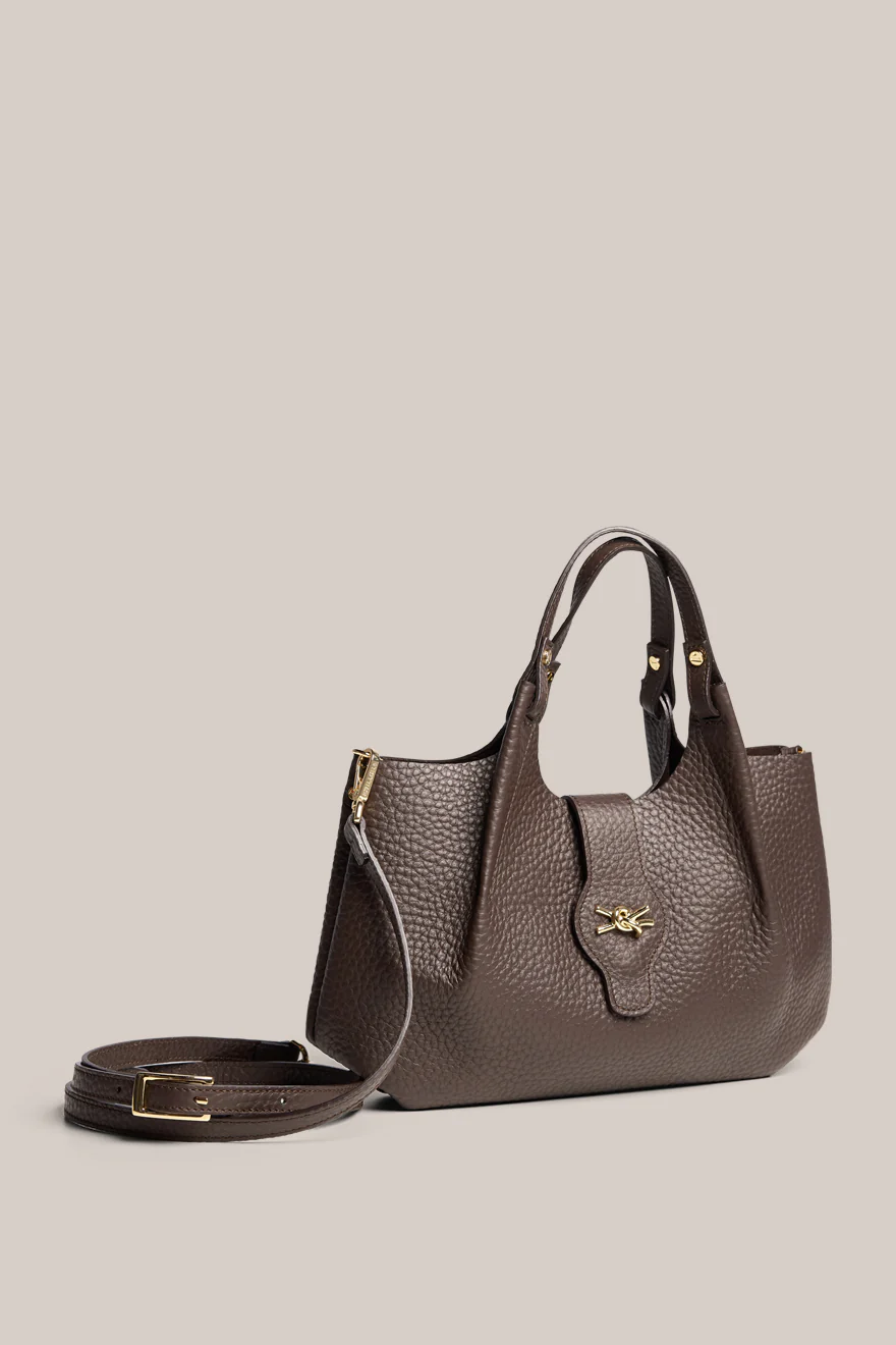 Grace Small Dark Chocolate East West Tote - Image 3