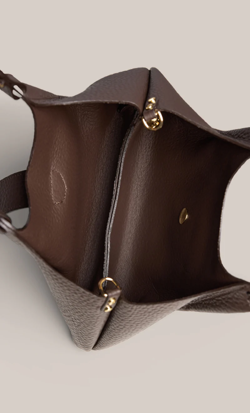 Grace Small Dark Chocolate East West Tote - Image 7