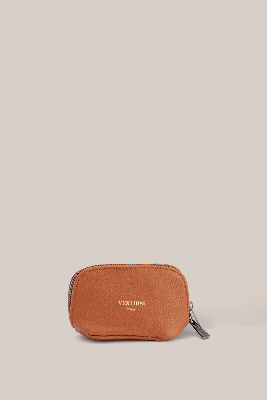 Leather Tan Cosmetic Pouch Duo - Image 3