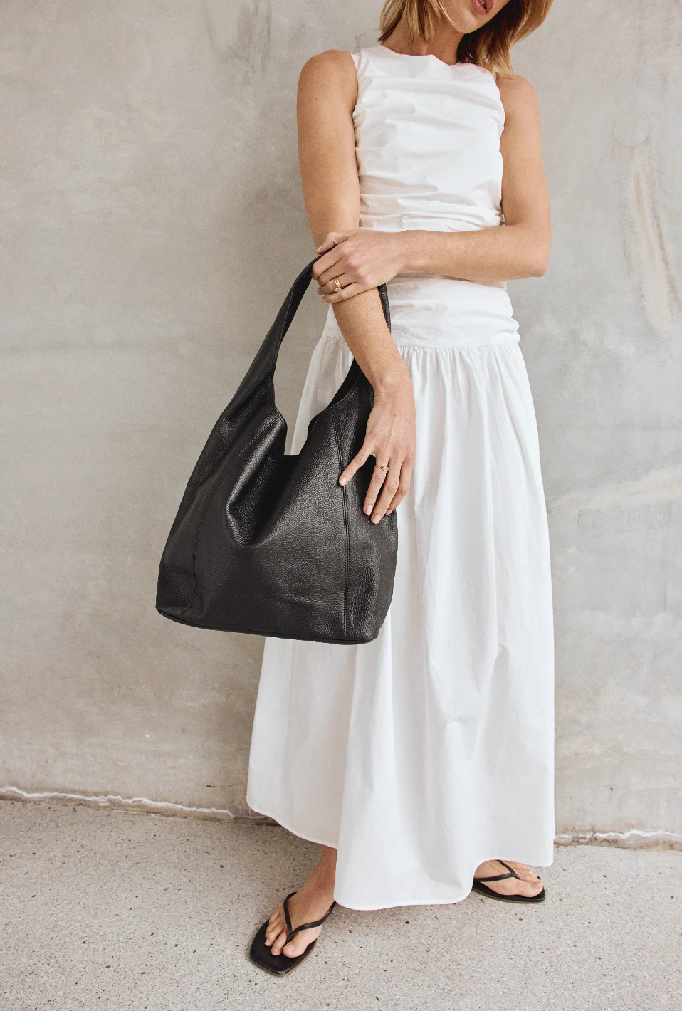 Scarlett 2.0 Black Leather Hobo - Image 3