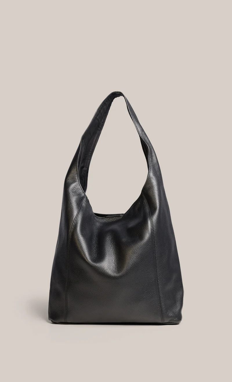 Scarlett 2.0 Black Leather Hobo - Image 4