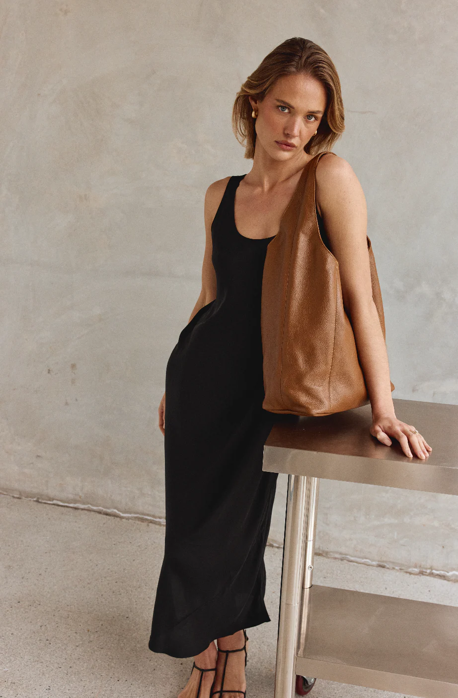 Scarlett 2.0 Chestnut Leather Hobo - Image 3