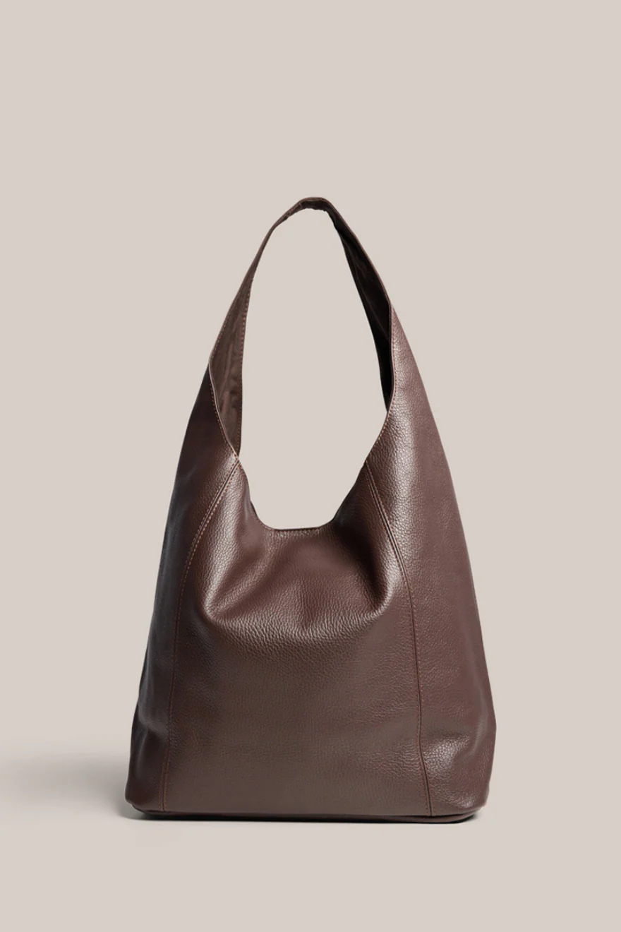 Scarlett 2.0 Dark Chocolate Leather Hobo - Image 4