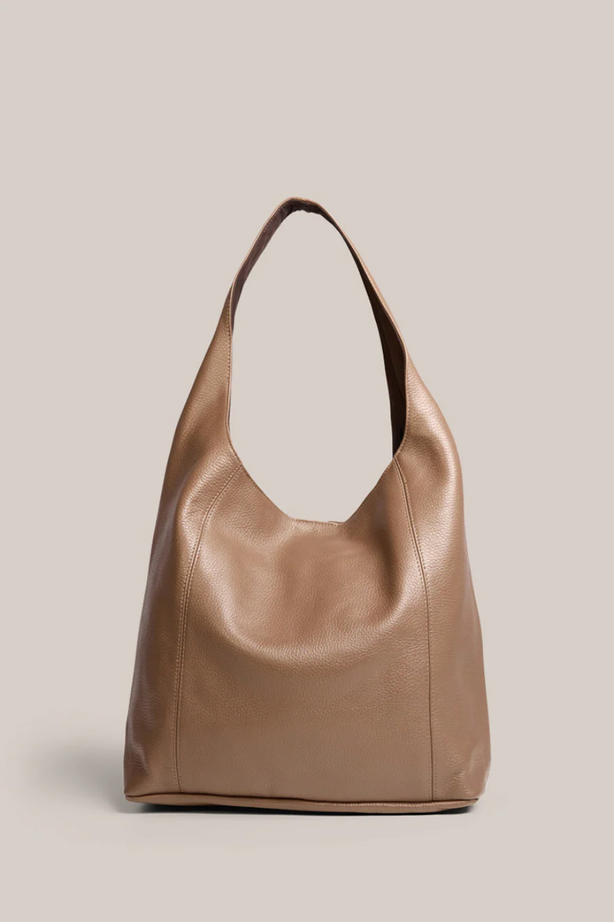 Scarlett 2.0 Milk Chocolate Leather Hobo - Image 5