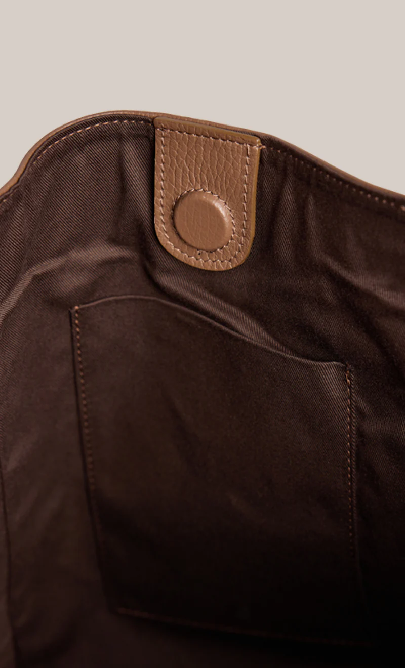 Scarlett 2.0 Milk Chocolate Leather Hobo - Image 6
