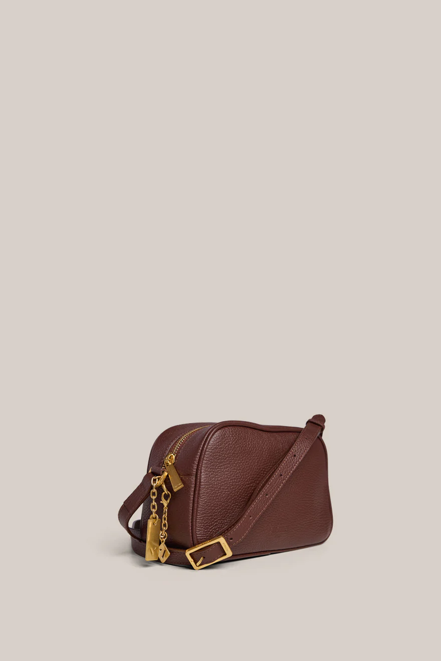 Vera Mahogany Camera Crossbody Bag - Image 4