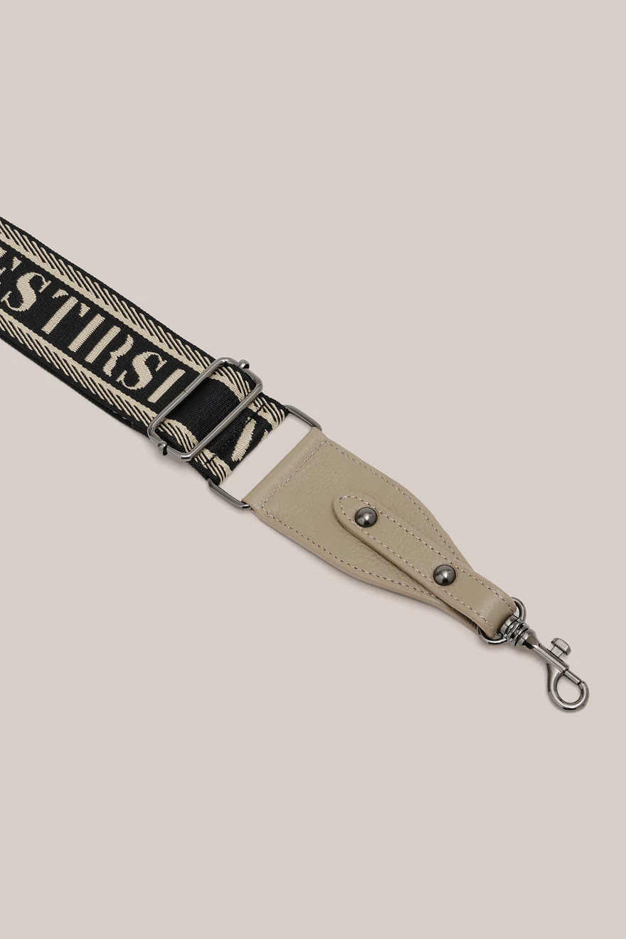 VESTIRSI Woven Strap - Beige Pebbled Leather (Gunmetal) - Image 3